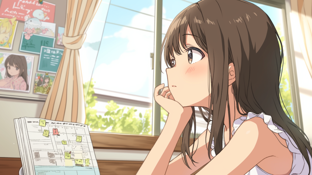 カレンダーを見つめる女性。過ぎていく日々と、待ち続けることの重さ